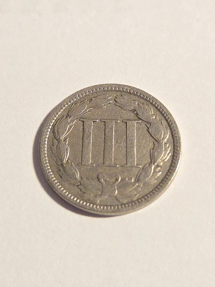 1876 Three Cent Nickel 3CN Coin - Lot BT738 - Image 2 of 2