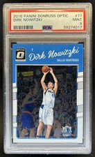 2016-17 Panini Donruss Optic Dirk Nowitzki #77 Mavericks PSA 9