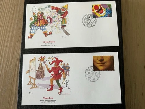 Great Britain 1991 #1364-1373 Famous Smiles - 10 Fleetwood FDCs