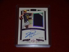 2025 National Treasures RC Jersey Auto Holo Silver 03/25 Jacob Misiorowski