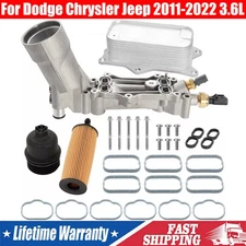 For Dodge Chrysler Jeep 2011-2022 3.6L Engine Oil Cooler Filter Housing Assembly