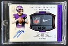 2024 National Treasures JJ McCarthy Crossover Rookie Patch Auto Laundry Tag #/5