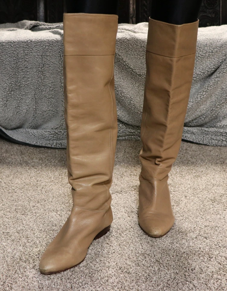 Botas de cuero por encima de la rodilla de Pour La Victoire, para mujer talla 10 Mallory Foto 3 de 4