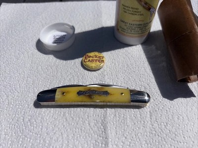 GEC #62 Pocket Carver Smooth Rotten Banana Tidioute Great Eastern Cutlery 620324