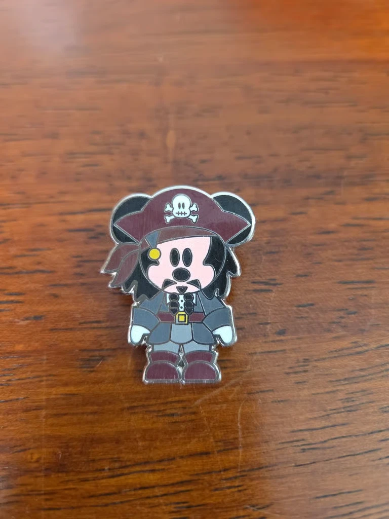 Disney Trading Pin Mickey Mouse Capt Jack Sparrow Cute Pirates of the Caribbean