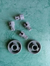 2 x Rollos de cesta para cesta inferior para lavavajillas Exquisit EGSP-13E/B