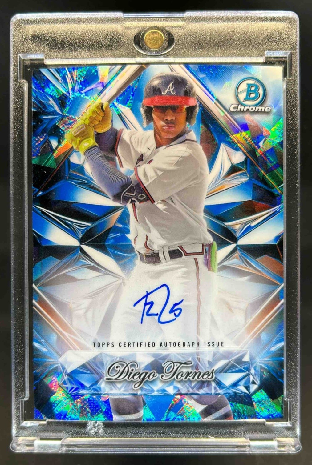 2025 Bowman Chrome Sapphire Diego Tornes Selections Auto #SSA-DT Braves