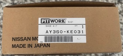 Pitwork LARGER Brake Shoes for  AY360-KE031 for MAZDA SCRUM/SUZUKI CARRY