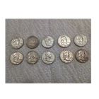 Franklin Half Dollar 50C Lot of 10 Circulated
