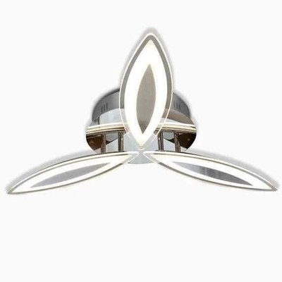 Trillium Modern LED Ceiling Light Flush Mount Geometric Chandelier 3-Ring Lamp