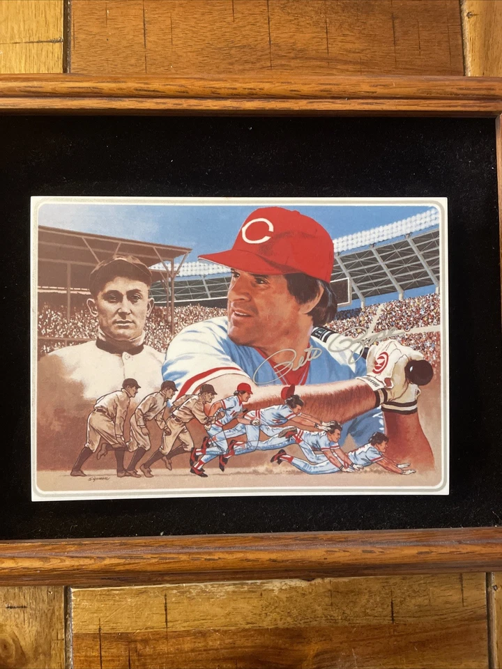 Pete Rose Autographed Signed 1985 Limited Edition Plaque w Two Vintage SI's - Image 3 of 4
