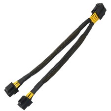 CPU 8 Pin Female to Dual Pcie 2X 8 Pin 4 4 Male Power Adapter Splitter Cable f