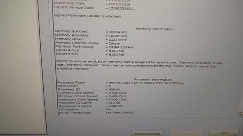 FPVG5 Dell i7-7600U 2.90GHz Latitude E7480 Motherboard System Board LA-E131P - Photo 3/3