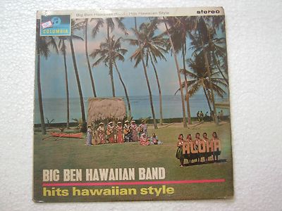Big Ben Hawaiian Band Hits Hawaiian Style  Rare LP Record Vinyl 1964 England VG+