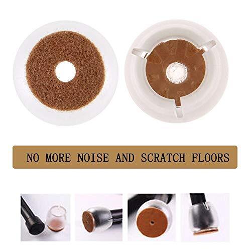 24 Pack Chair Leg Protector Hardwood Floors Fits All Shape Furniture Foot Pads - Picture 3 of 4