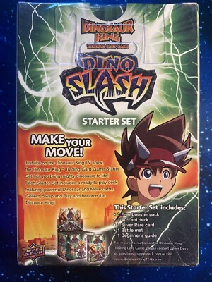 SEALED** - DINOSAUR KING STARTER SET + BOOSTER - DINO SLASH - DKS2