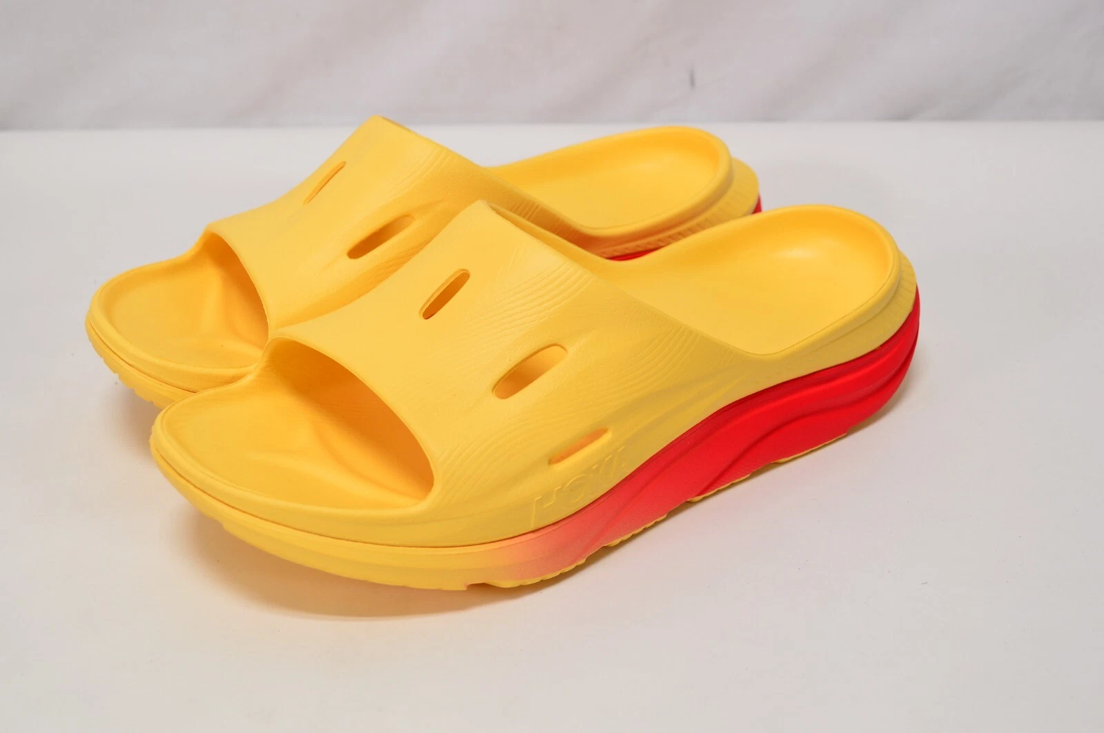 Hoka One One Ora Recover Slide Sandalo 3 Giallo Arancione Uomo 12