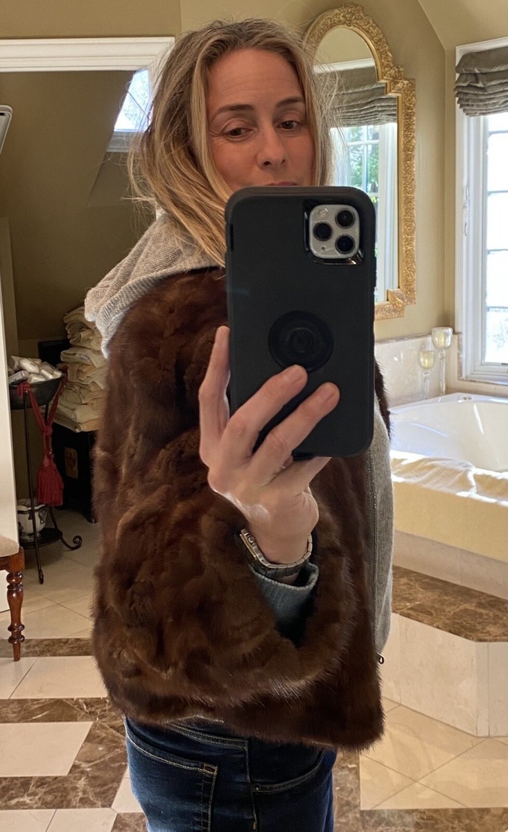 Brown Mink Brunello Cucinelli fur jacket women's | eBay