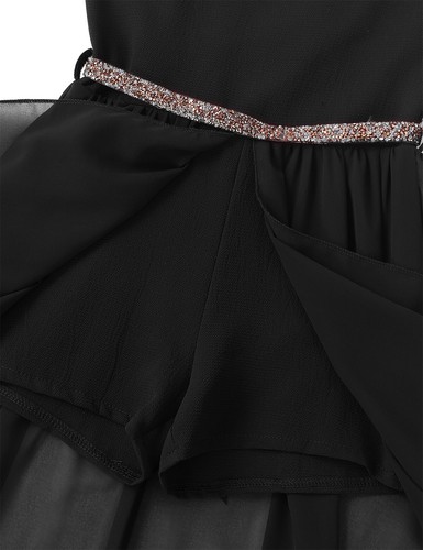 UK Kids Girls Lyrical Dance Dress Ballroom Latin Maxi Dress Shiny Sequins Skirts - Picture 23 of 44