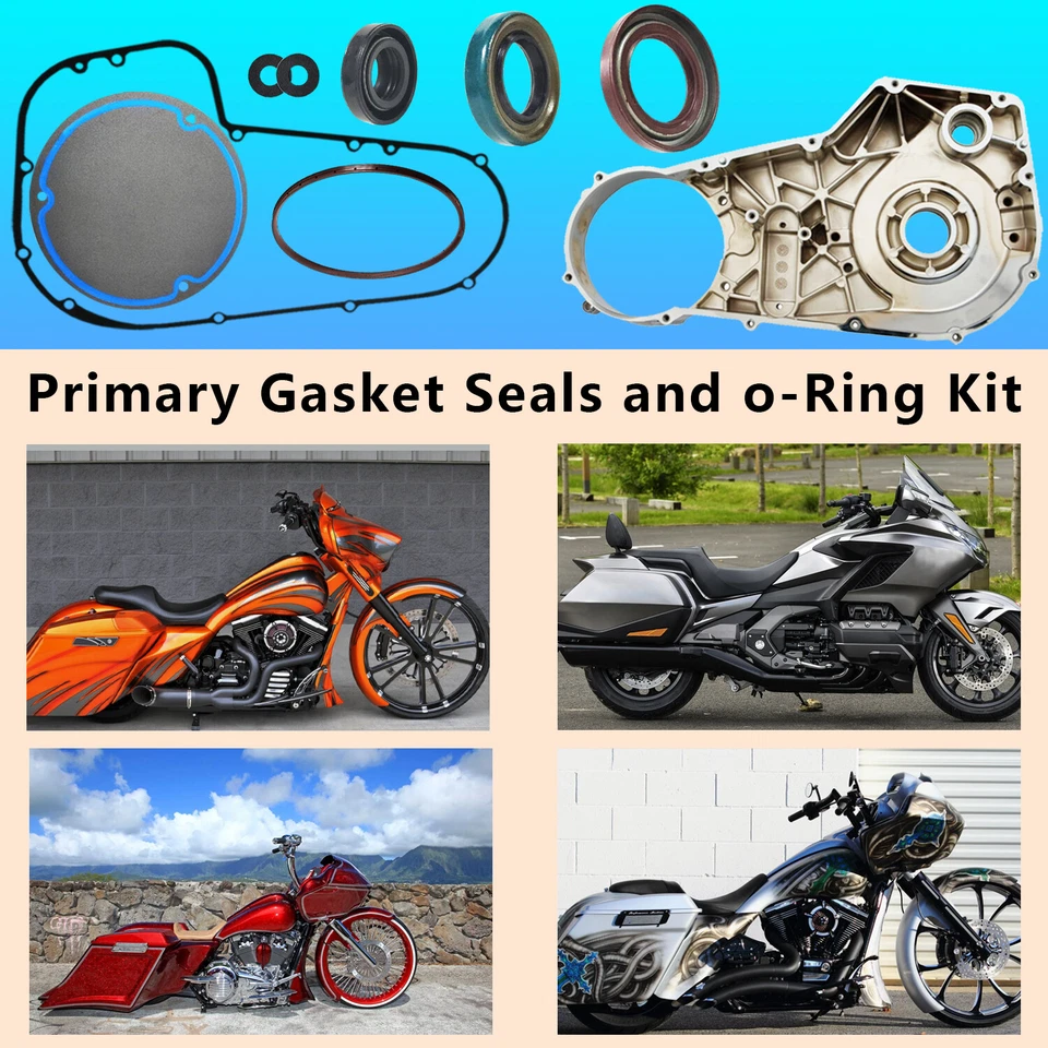 Primary Gasket Kit for Harley-Davidson Electra Glide Ultra Classic FLHT 1985-93 - Image 3 of 4