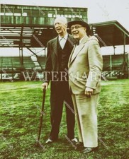 E341 Connie Mack - Branch Rickey 1955 8x10 11x14 16x20 Oil Painting Photo