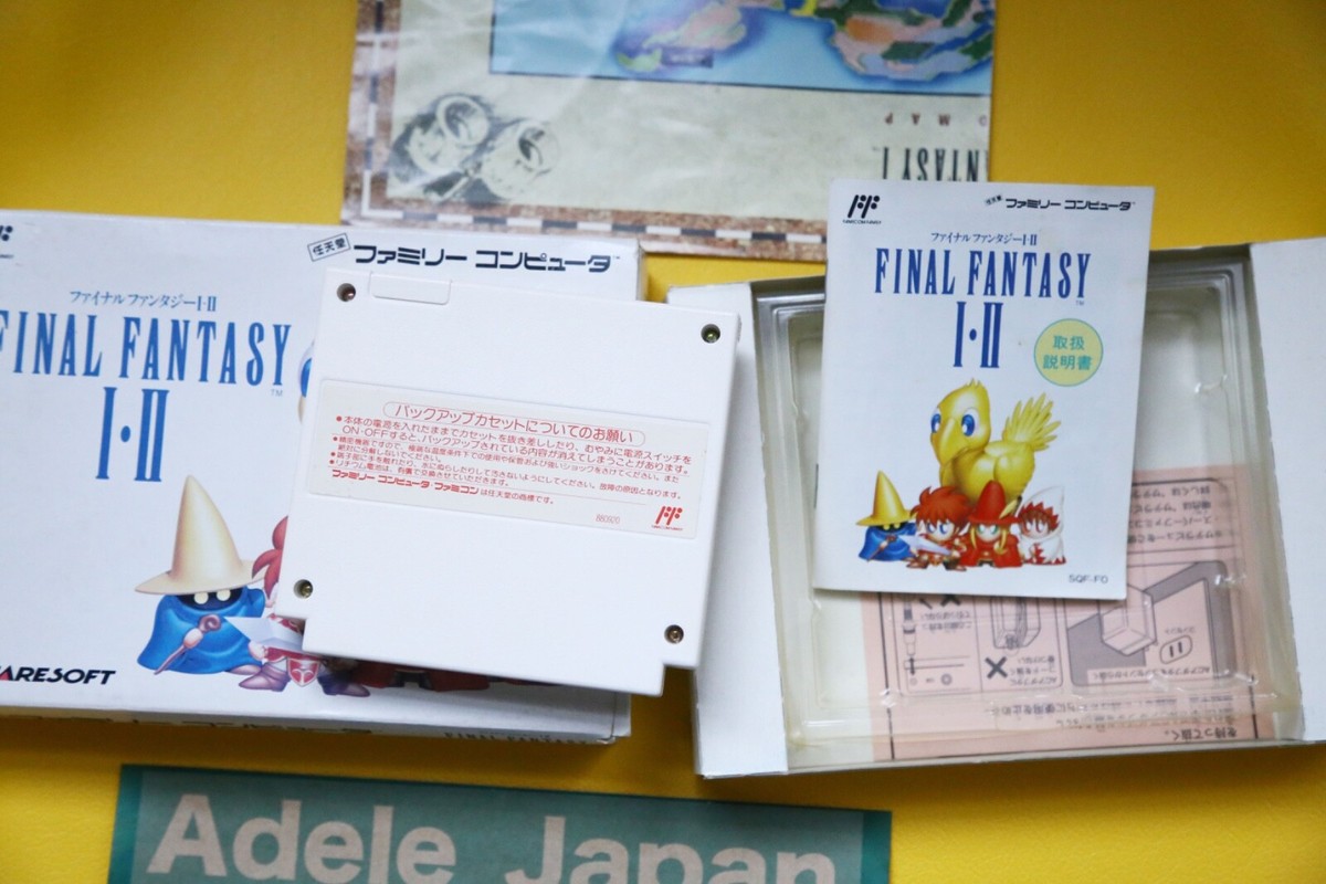 ファイナルファンタジー1・2 Final Fantasy 1 2 I II NES Square Nintendo Famicom From