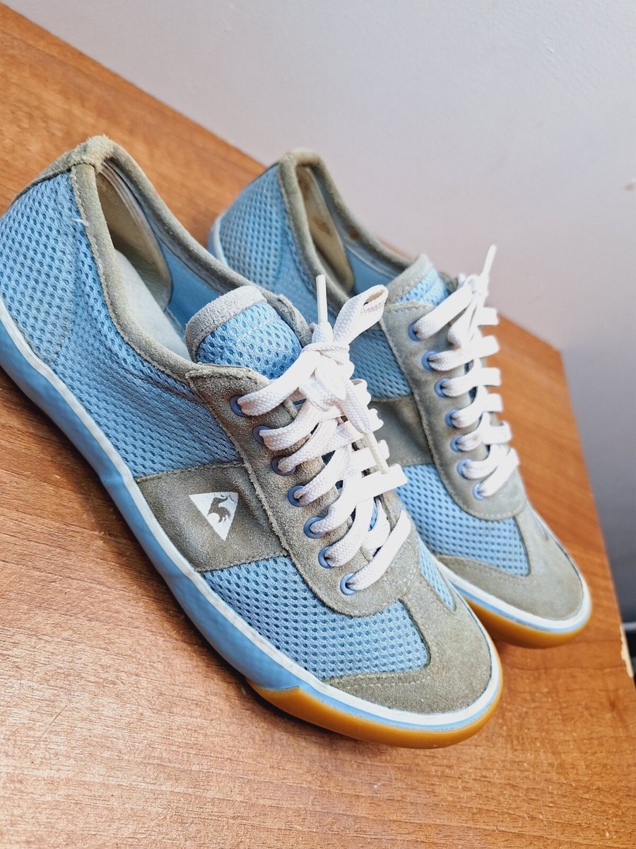 SIZE UK Womens Vintage Le Coq Sportif Trainers, Sneakers Blue