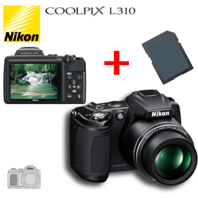 Nikon COOLPIX L310 21x Optical Zoom Digital Camera Black