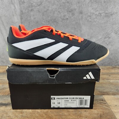 Adidas Predator Club In Sala Sz 11 Mens Black Solar Red Indoor Soccer Shoes