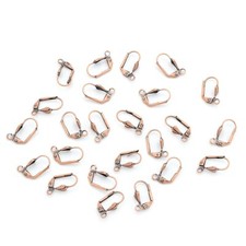 Antiqued Copper Leverbacks Earwires Earring Findings Jewelry Crafting Set Of 24