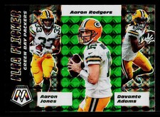 2020 Mosaic Flea Flicker Prizm Green Aaron Jones/Aaron Rodgers/Davante Adams