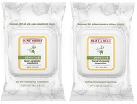2 Pack Burt's Bees Cotton Extract Sensitive Facial Cleansing Towelettes 30 Count on sale 2 Pack Burt's Bees Cotton Extract Sensitive Facial Cleansing Towelettes 30 Count on sale