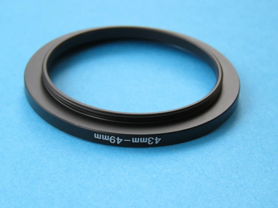 43mm to 49mm Step Up Step-Up Ring Camera Lens Filter Adapter Ring 43mm-49mm - Image 2 of 2