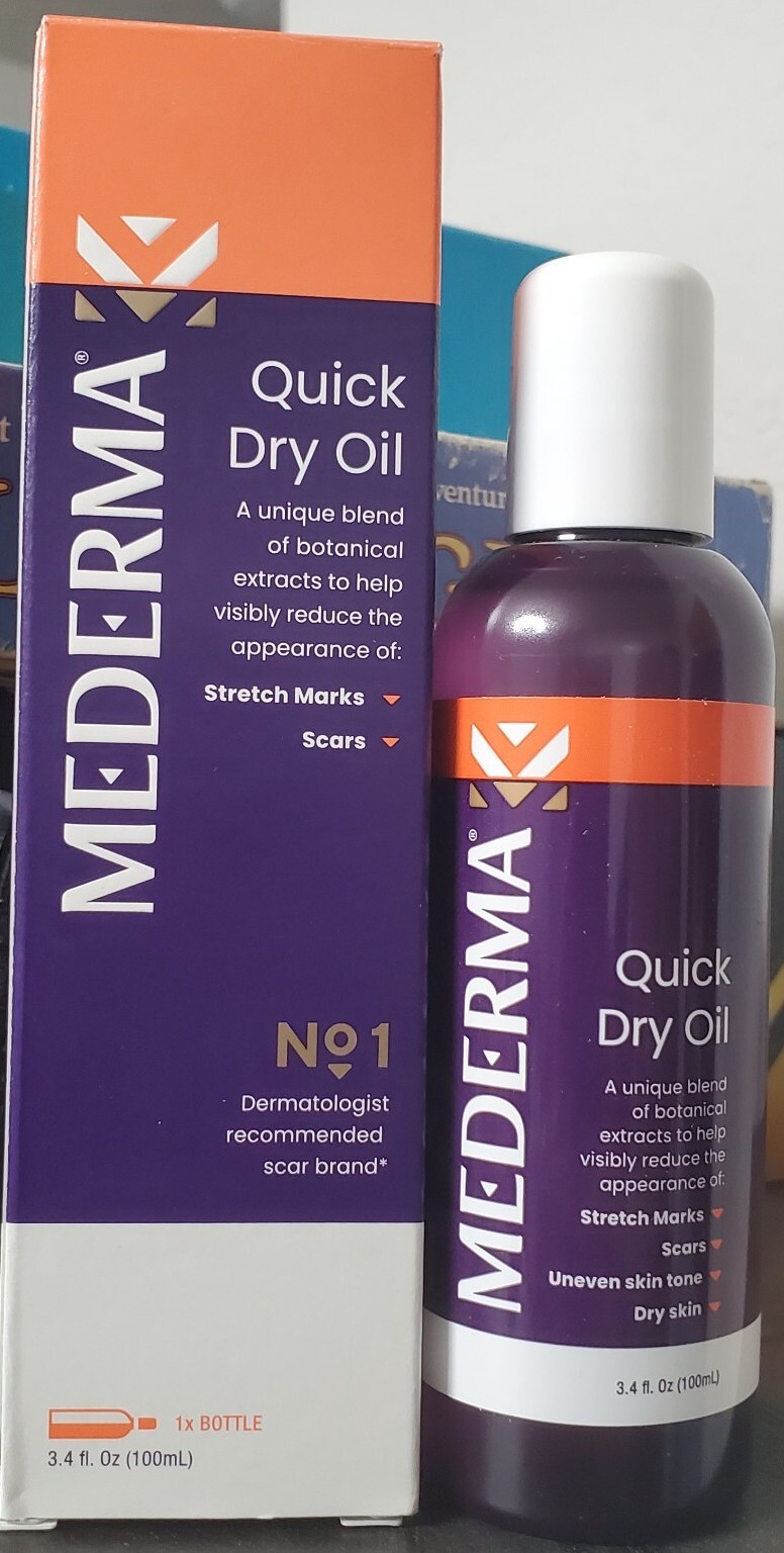 Mederma Quick Dry Oil Skin Care for Scars & Stretch Marks, 3.4 oz eBay