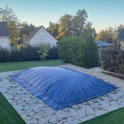 Aufblasbare Abdeckplane für Pool rechteck 4,00x8,00m blau, Air Cover, Luftkissen