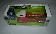 Jada Just Trucks Metals Diecast - 1947 Ford Coe Red Firestone Extra Wheels 124