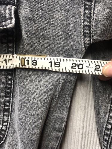 Boohoo Blue Hooded Bomber Jacket Size 2 Gray Stonewash Full Zip Pockets NWT - Picture 9 of 12