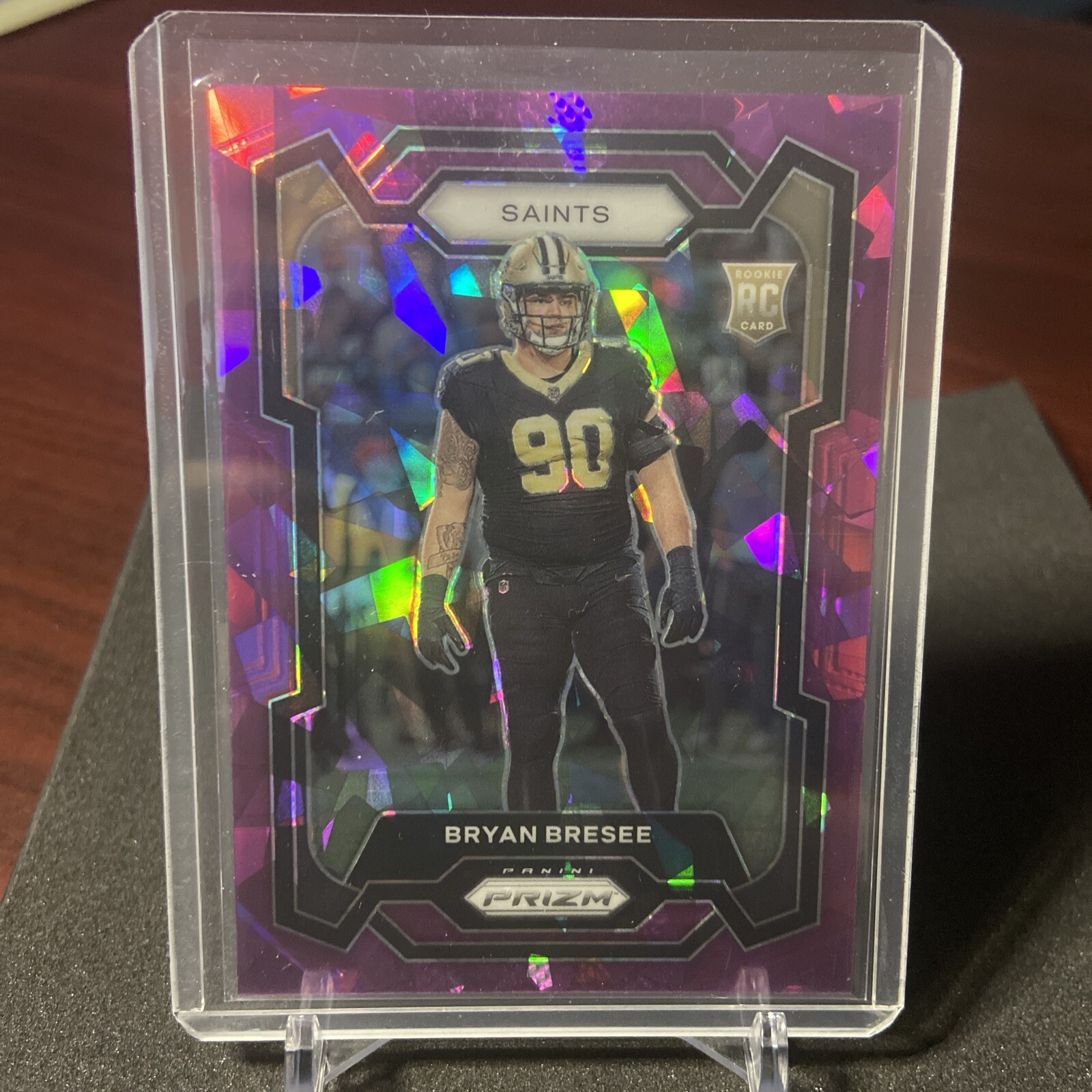 Bryan Bresee 2023 Panini Prizm Purple Ice /225 #372 RC Rookie Saints