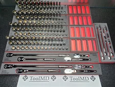Snap-on Tools 6 & 12-POINT RED 185pc 3/8" Drive General Service Set 2185GSS01FR