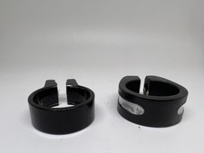 2 BMX SEAT CLAMPS UNKNOWN BLACK NICE LOOK