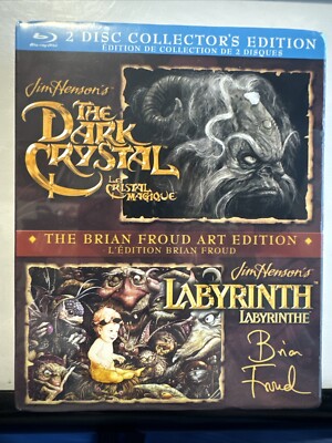 The Dark Crystal / Labyrinth Blu-ray 2-Pack w/ Slipcover Rare OOP SEALED! New