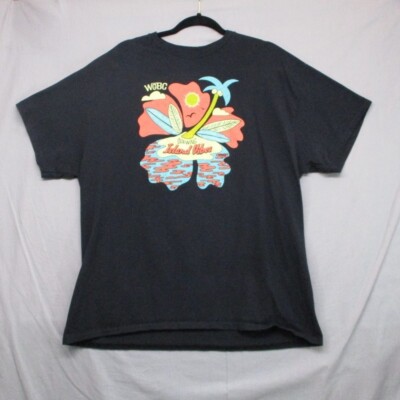 Island Vibe Brewing Graphic Print T-Shirt Black Men Size | L