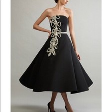 CHRISTIAN SIRIANO**Stunning Black Midi Evening Gown**US 6**$6850