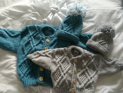 Baby Aran Strickanleitung - Designer - PJ's Schnittmuster