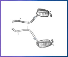 Endschalld&auml;mpfer L+R f&uuml;r Mercedes E400 E420 (W211) 4.0 CDI TD Stufenheck Auspuff