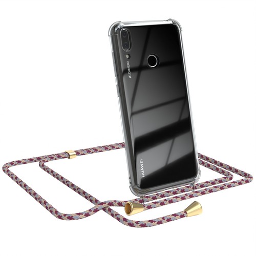Do Huawei Y7 2019 Y7 Prime 2019 Etui na pelerynę z paskiem Łańcuch na telefon komórkowy Ochrona Silikon - Zdjęcie 18 z 26