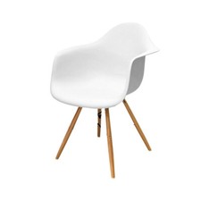 Sonderposten Weiß Restposten Esszimmerstuhl Küchenstuhl Design Retro