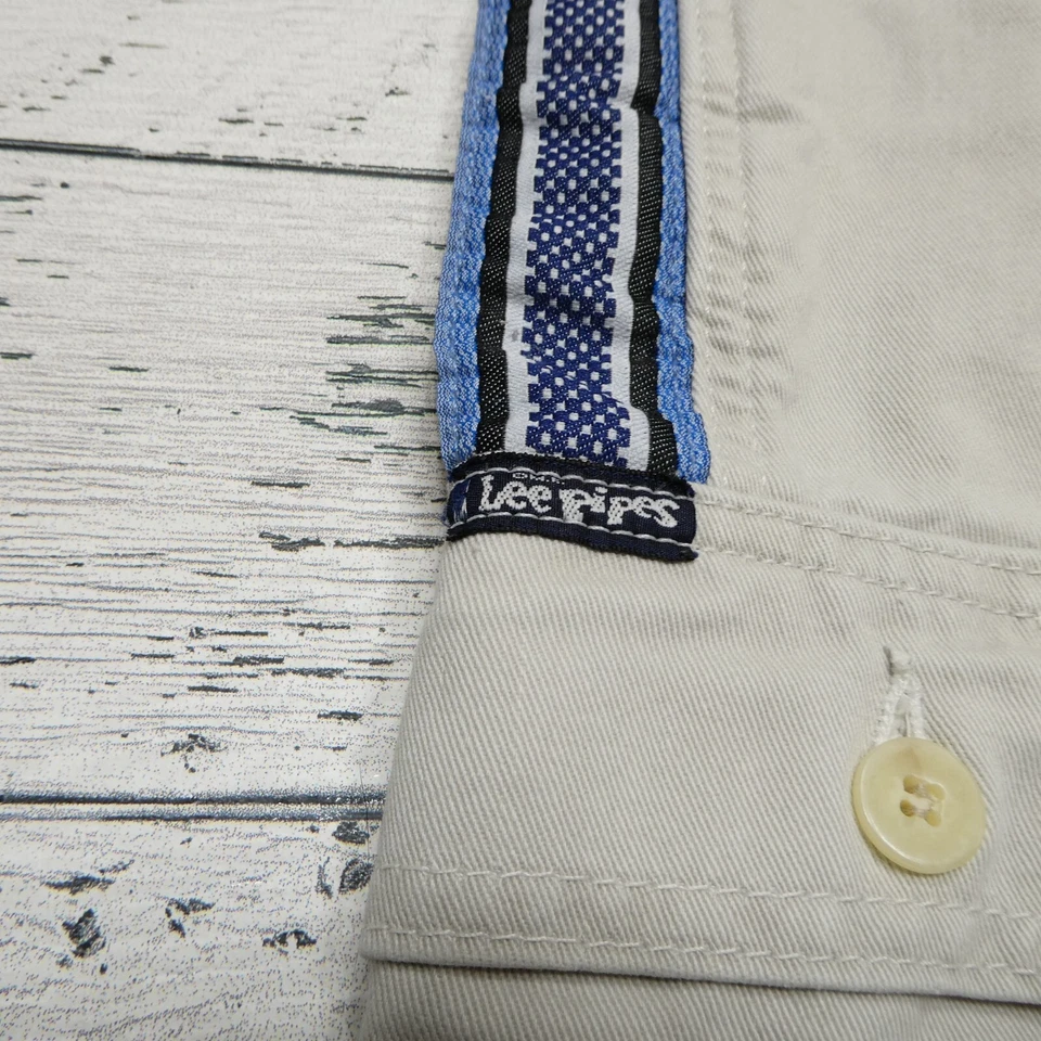 Vtg 90s Y2K Baggy Wide Flare Jnco Style Lee Pipes Cargo Stripes Youth Size 22x23 - Image 3 of 4