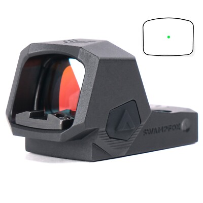 Swampfox Sentinel II 2 1x20mm 3MOA Green Dot RMSc Footprint Back Up Sight