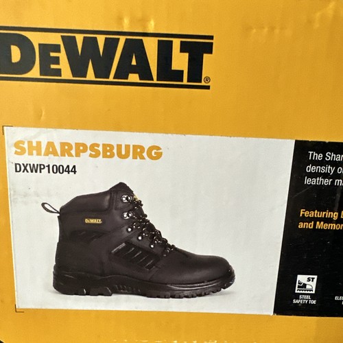 Dewalt Waterproof Steel Toe Men's Work Boots Black Size 9.5 X - Picture 4 of 12